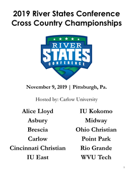 2019 River States Conference Cross Country Championships