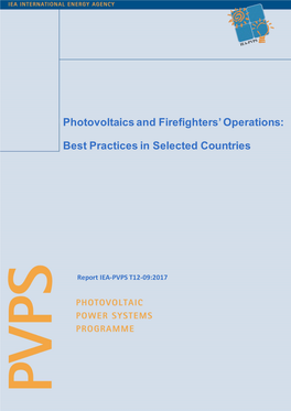 Photovoltaics and Firefighters' Operations: Best Practices