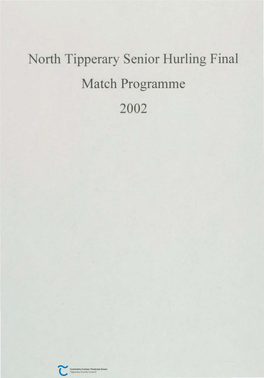 North Tipperary Senior Hurling Final Match Programme 2002