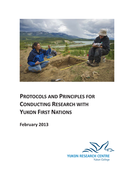 Protocols and Principles for Conducting Research with Yukon First Nations