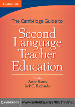 Cambridge Guide to Second Language Teacher Education