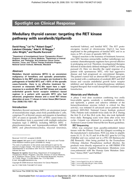 Spotlight on Clinical Response