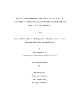 Analysis of the Composition and Structure of Eastern