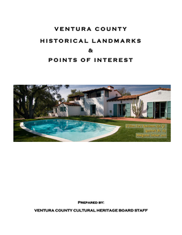 Ventura County Historical Landmarks & Points of Interest