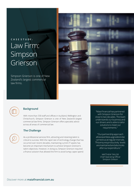 Law Firm: Simpson Grierson