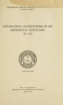Smithsonian Miscellaneous Collections, Vol
