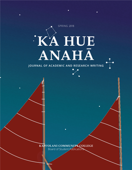 Ka Hue Anahā Journal of Academic and Research Writing