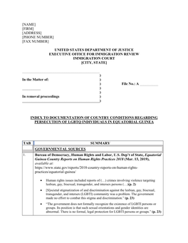 EQUATORIAL GUINEA PERIODIC UNIVERSAL EXAMINATION: Third Cycle 33Rd Session