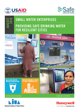 Providing Safe Drinking Water for Resilient Cities Small Water Enterprises