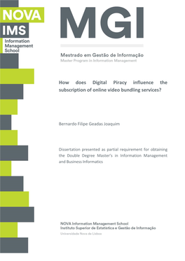 How Does Digital Piracy Influence the Subscription of Online Video Bundling Services?