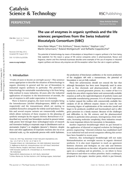 Catalysis Science & Technology