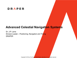 Advanced Celestial Navigation Systems