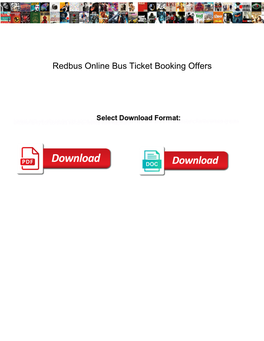 Redbus Online Bus Ticket Booking Offers
