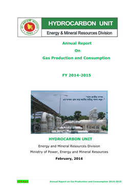 Annual Report on Gas Production and Consumption FY 2014-2015