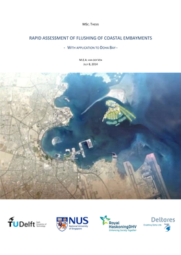 Development of a Method for the Rapid Assessment of Flushing Conditions of Coastal Bays