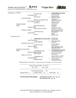 Pedigree Ratings