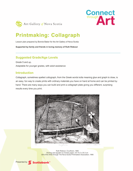 Printmaking: Collagraph