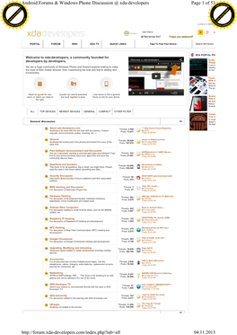Page 1 of 53 Android Forums & Windows Phone Discussion @ Xda