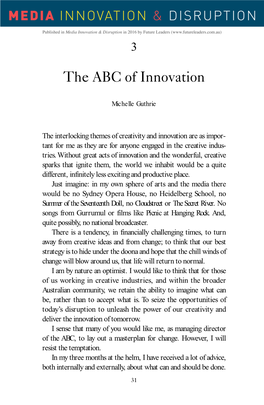 The ABC of Innovation