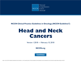 Head and Neck Cancers