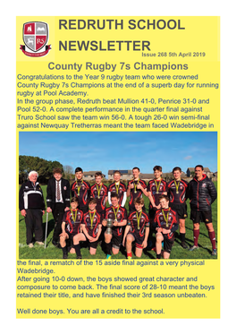 Redruth School Newsletter