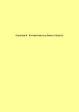 Chapter 9 Environmental Impact Survey