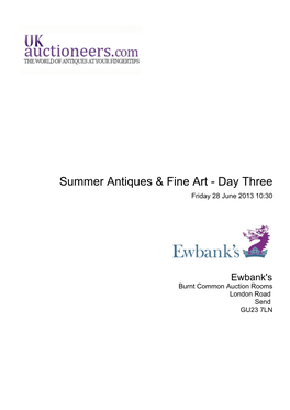 Summer Antiques & Fine