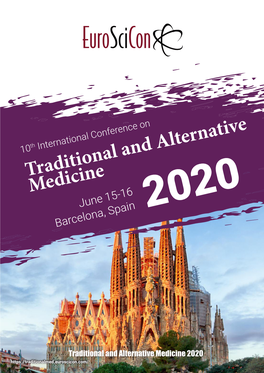 Traditional and Alternative Medicine June 15-16 2020 Barcelona, Spain