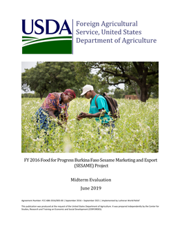 Foreign Agricultural Service, United States Department of Agriculture