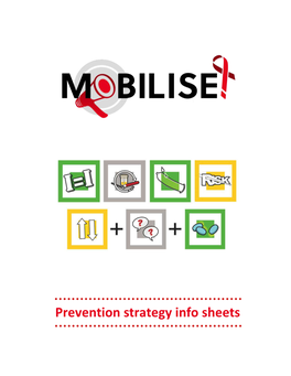 Prevention Strategy Info Sheets