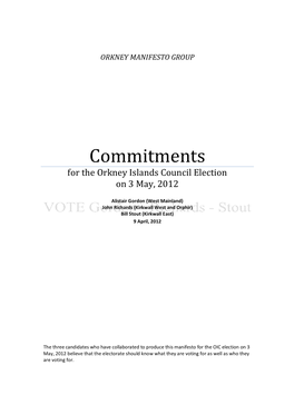 Manifesto Commitments.9Apr2012