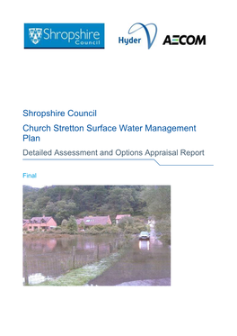 Shropshire Council Church Stretton Surface Water Management Plan Detailed Assessment and Options Appraisal Report
