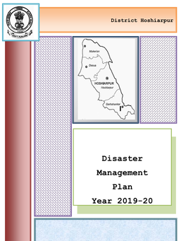 Disaster Management Plan Year 2019-20