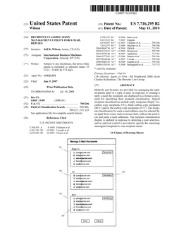 (12) United States Patent (10) Patent No.: US 7,716.295 B2 Wilson (45) Date of Patent: May 11, 2010