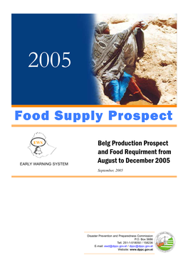 Food Supply Prospect