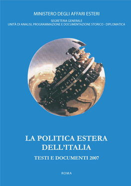 La Politica Estera Dell'italia. Testi E Documenti