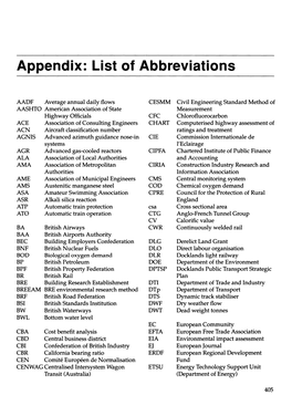 Appendix: List of Abbreviations