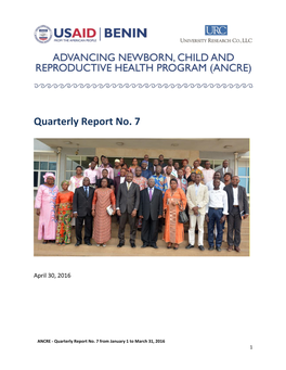 Quarterly Report No. 7