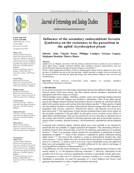 Influence of the Secondary Endosymbiont Serratia Symbiotica