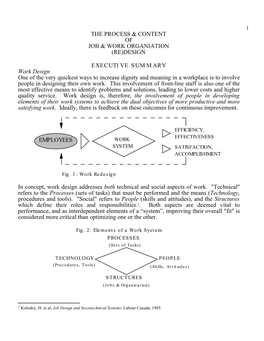 Job and Work Organization Design