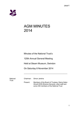 Agm Minutes 2014