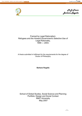 Phd Thesis Barbara Rogalla