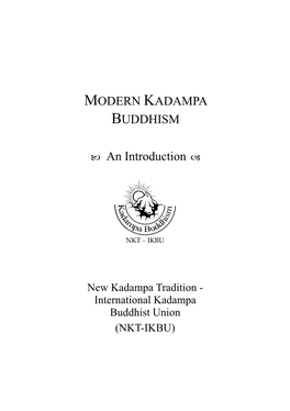 Modern Kadampa Buddhism