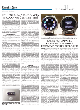 SAMSUNG Updates Smartwatch While Lenovo Ditches Keyboard