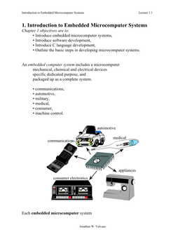 1. Introduction to Embedded Microcomputer Systems