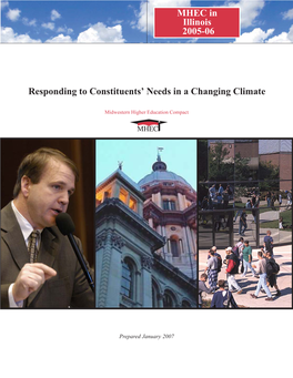 Responding to Constituents' Needs in a Changing Climate MHEC In