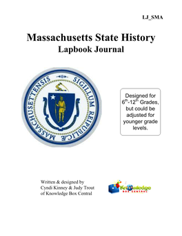 Massachusetts State History Lapbook Journal