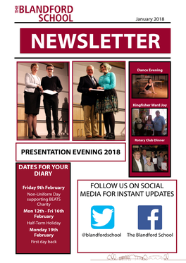 January 2018 NEWSLETTER