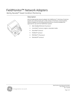 Fieldmonitor™ Network Adapters