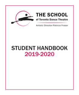 Student Handbook 2019-2020 Table of Contents